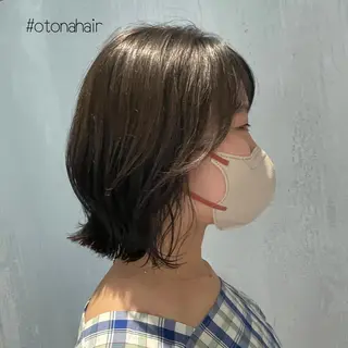 ミディアム DX SHARE SALON所属・matka白髪ぼかし 大人ヘア/KEIKOのヘアスタイル