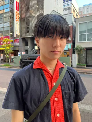 ショート メンズ Rei/ 縮毛矯正/ ハイライトカラー募集のヘアスタイル