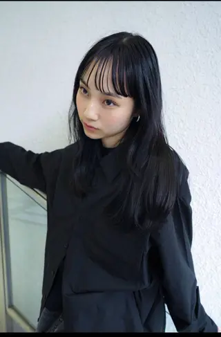 セミロング triccabalconyhayama所属・shimoozaki Kazuyaのヘアスタイル