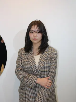 セミロング 前川 瑞希のヘアスタイル