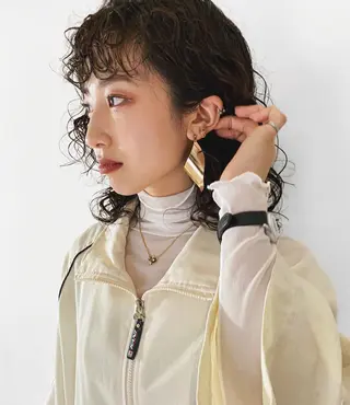 ミディアム カラー パーマ レイヤー/パーマ /ウルフ/nabeのヘアスタイル