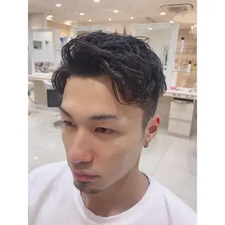 ショート パーマ メンズ 髪質改善/茅ヶ崎 マツモト リョウのヘアスタイル