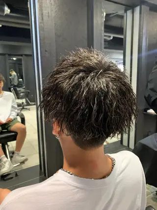 ショート メンズ メンズパーマ/難波/ 心斎橋　室園亮佑のヘアスタイル