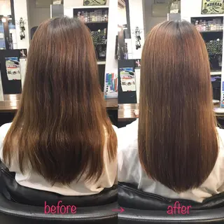 ロング 縮毛矯正&髪質改善 MAILHAIRのヘアスタイル
