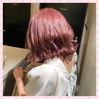 ミディアム カラー 💗ガーリーヘア🎀 saki💗のヘアスタイル