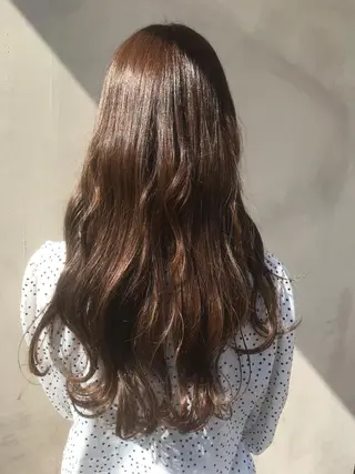 ロング カラー eclat suzumiのヘアスタイル