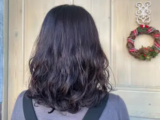 ミディアム パーマ tocolaso 柏所属・レイヤーカット/ 根本瑠実のヘアスタイル