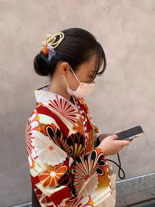 ショート カラー ヘアアレンジ funo. ／透明感カラーのヘアスタイル