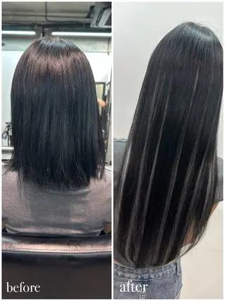 ロング エクステ💕カラー エリア最安値💕のヘアスタイル