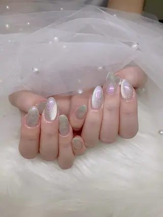 ネイル ETERNA Nail 銀座店【パラジェル/フィルイン/チップ長さだし/マグネット/ニュアンス】所属・ア カリのネイルデザイン