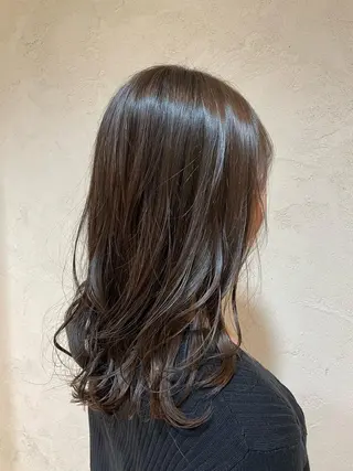 セミロング ueki ayaneのヘアスタイル