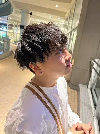 パーマ メンズ 透明感カラー k-twoういのヘアスタイル