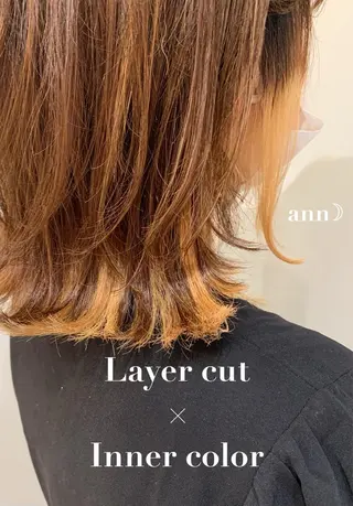 ミディアム カラー 美容室moon所属・韓国スタイル🇰🇷 annaのヘアスタイル