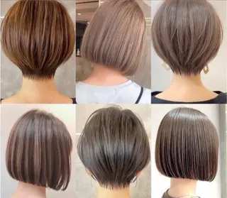 ミディアム 井上 一青のヘアスタイル