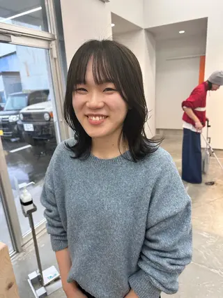 ミディアム 南 星来のヘアスタイル