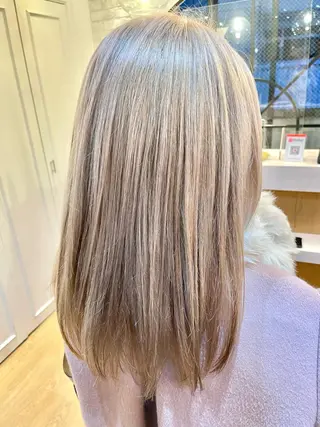 ミディアム ✨シルクストレート✨ 美髪髪質改善Yukiのヘアスタイル