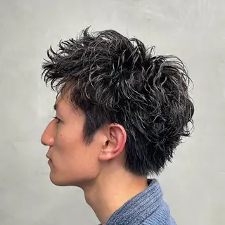ショート パーマ ヘアアレンジ メンズ fifth Tokyo所属・fifth 石川 凪のヘアスタイル