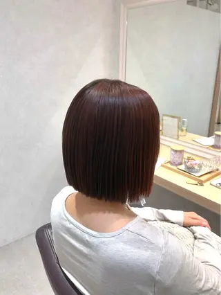 ミディアム maoお洒落ヘア bob/艶カラーのヘアスタイル