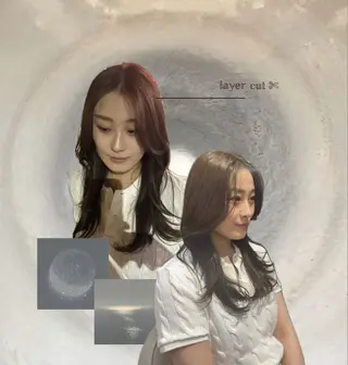 ロング 🎀みさき🎀 韓国レイヤー/ボブのヘアスタイル