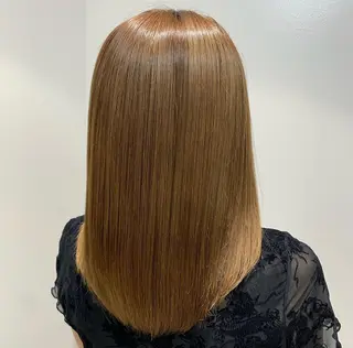 ミディアム ツヤ髪🌈髪質改善 🌈ナカゴシのヘアスタイル