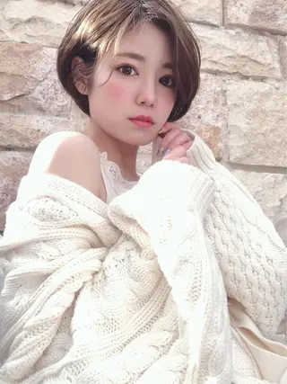 ショート カラー 艶髪/縮毛矯正 /髪質改善千田大地のヘアスタイル