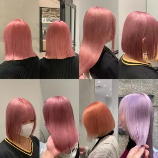 ミディアム カラー サロウィン(SALOWIN)原宿iori店所属・れい🫧 ハイトーン特化のヘアスタイル