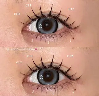 マツエク・マツパ NORA senaのマツエク・マツパデザイン