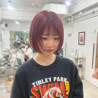 ショート ボブパーマ🥣KON コンナツミのヘアスタイル