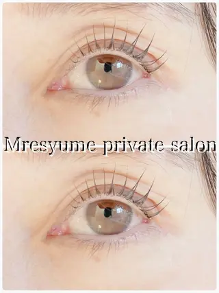 マツエク・マツパ Mresyume MAYUのマツエク・マツパデザイン