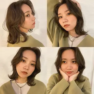 ミディアム 小玉 杏華のヘアスタイル