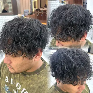 メンズ 白髪ぼかし/白髪 メッシュ/ゆうとのヘアスタイル