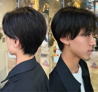 ショート メンズ 藤崎百道メンズカット Zina/森井唯央のヘアスタイル