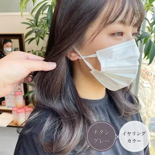 ミディアム カラー アンブレラカラー💫 フェイスフレーミングのヘアスタイル