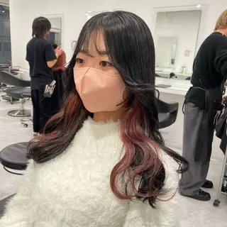 ロング カラー 暖色🩷透明感カラー ♡Maika♡のヘアスタイル