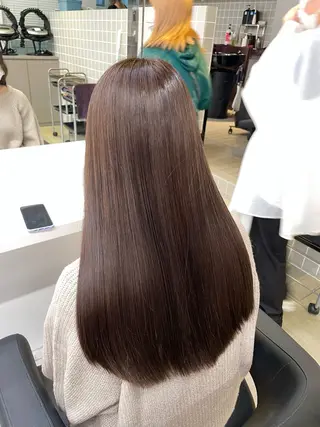 ロング カラー ヘアアレンジ 韓国レイヤー＆ピンク 艶髪🩶maikoのヘアスタイル