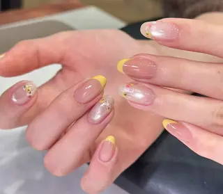 ネイル By moonネイル 🌷ワンホン/韓国風のネイルデザイン