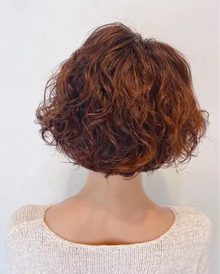 ショート カラー パーマ The book hand salon所属・伊藤 さやかのヘアスタイル