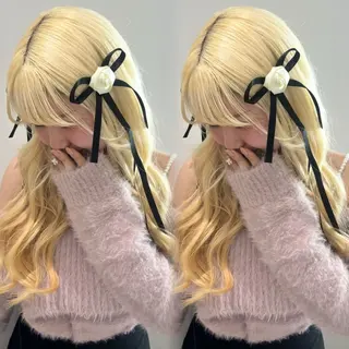 ロング girlyハイトーン /uki /渋谷🎀のヘアスタイル