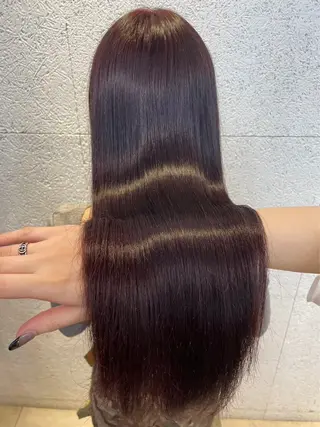 セミロング ハイトーンカラー 🌙Mina🌙のヘアスタイル