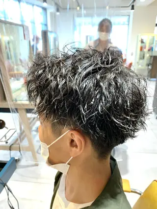 パーマ メンズ 森川 力のヘアスタイル