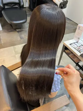 セミロング カラー 🥀韓国ヘア🥀 宮津真菜のヘアスタイル