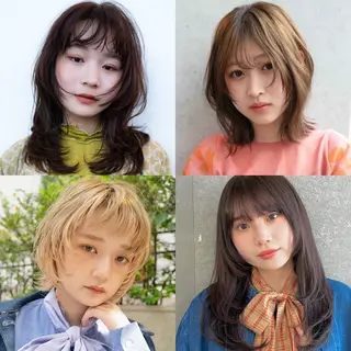 ミディアム レイヤー/艶カラー /パーマ💚千琴のヘアスタイル