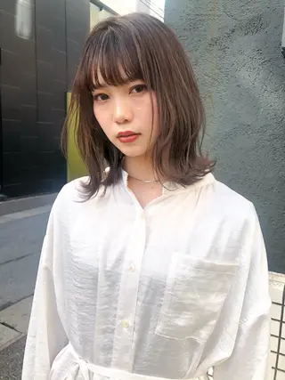 ミディアム カラー 福岡美容室 Daisy duexのヘアスタイル