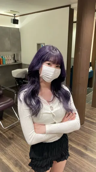 ロング レイヤーカット🎀 ブリーチ/なるのヘアスタイル