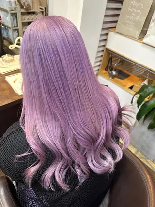 ロング 植田 /エクステ /ブリーチ/髪質改善のヘアスタイル