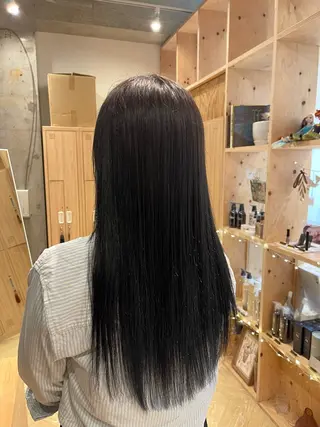 ロング カラー 愛莉/ラベンダー/ ベージュ/ブラウンのヘアスタイル