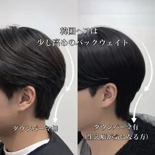 ショート パーマ メンズ 韓国メンズヘア/ 毛流れヘア　須田龍世のヘアスタイル