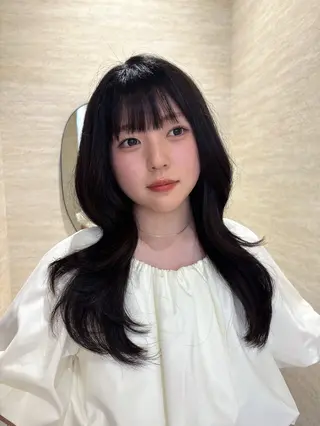 セミロング レイヤーカット ♥kanaのヘアスタイル