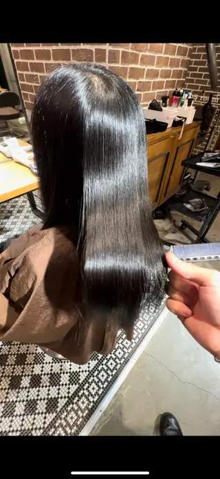 ロング パーマ 髪質改善 すずきひじりのヘアスタイル