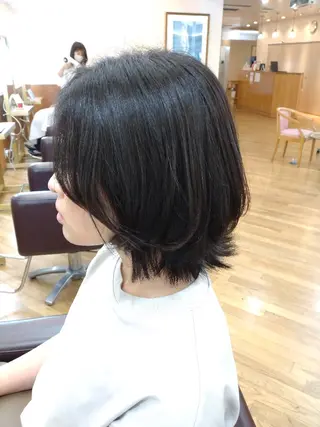 ミディアム 仮屋 敬介のヘアスタイル